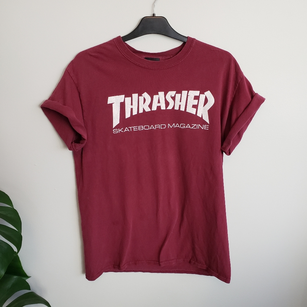 Thrasher maroon tshirt size small